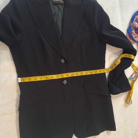 Antonio D’errico Made in Italy Women's Black Blazer - Picture 10 of 13